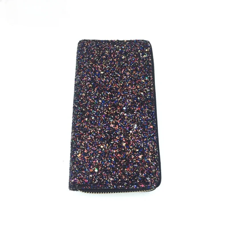 Glitter Sequins Shiny Wallet for Women Long Clutch Ladies Card Organizer Holder Coin Purse Phone Storage Bag 6