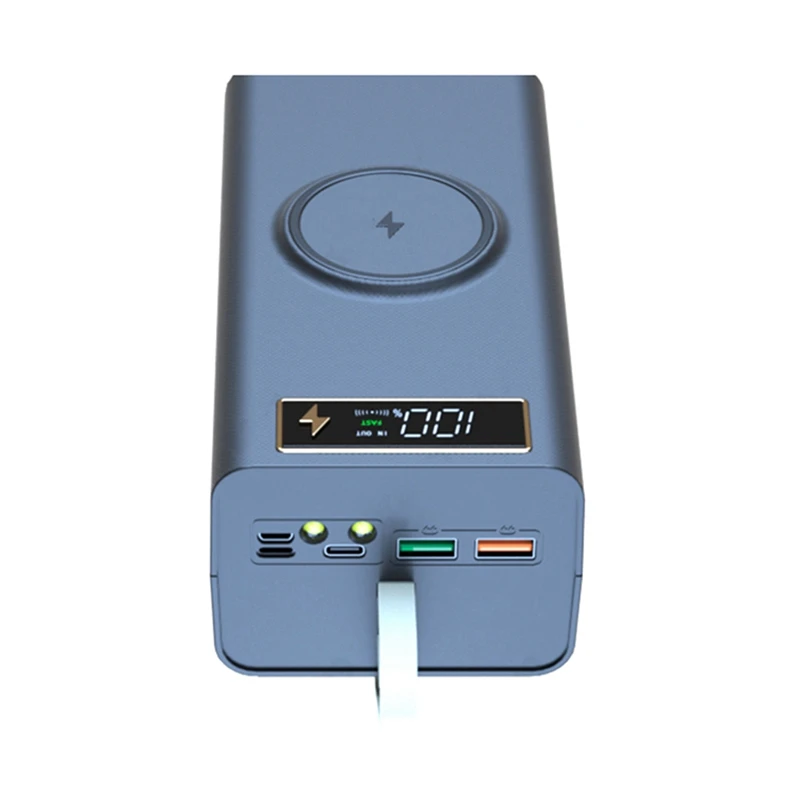 

3Pcs 21X18650 Battery Storage Box LED Light PD Quick QC3.0 Charge 18650 Battery Power Bank Case 15W Wireless Charging A