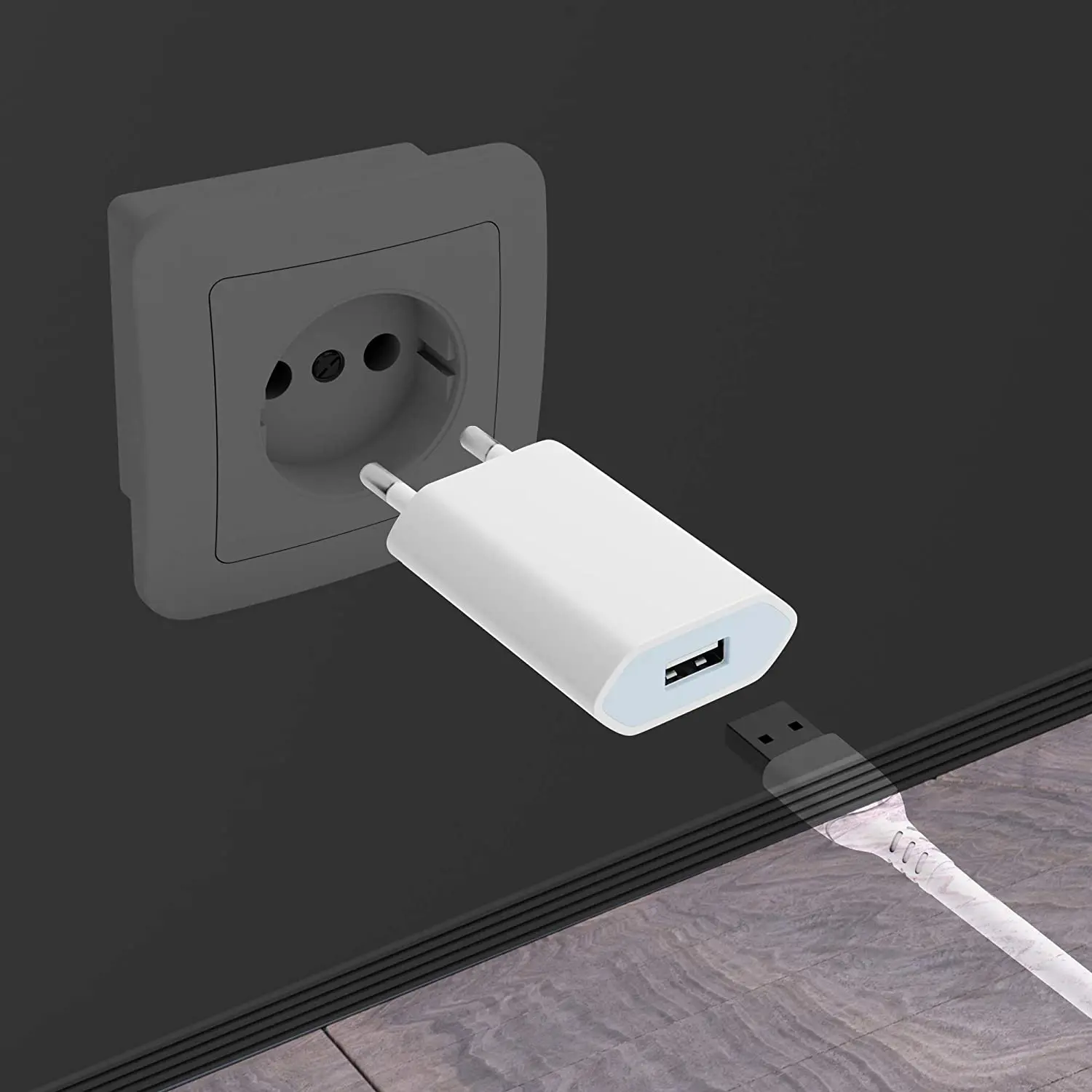 10Pcs/Lot EU Plug Phone Charger Wall Travel Power Adapter USB Fast Charging for Pro 11 XS MAX XR X