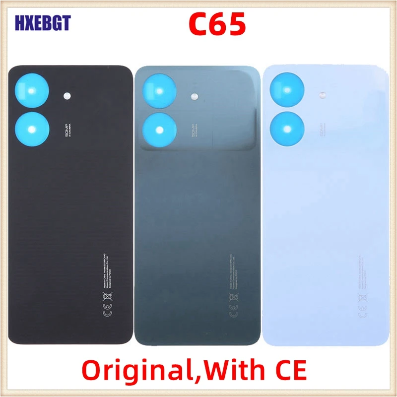 

Original New For Xiaomi Poco C65 Back Lid Housing Door Rear Battery Cover Chassis + Adhesive Sticker Smartphone Repair Parts