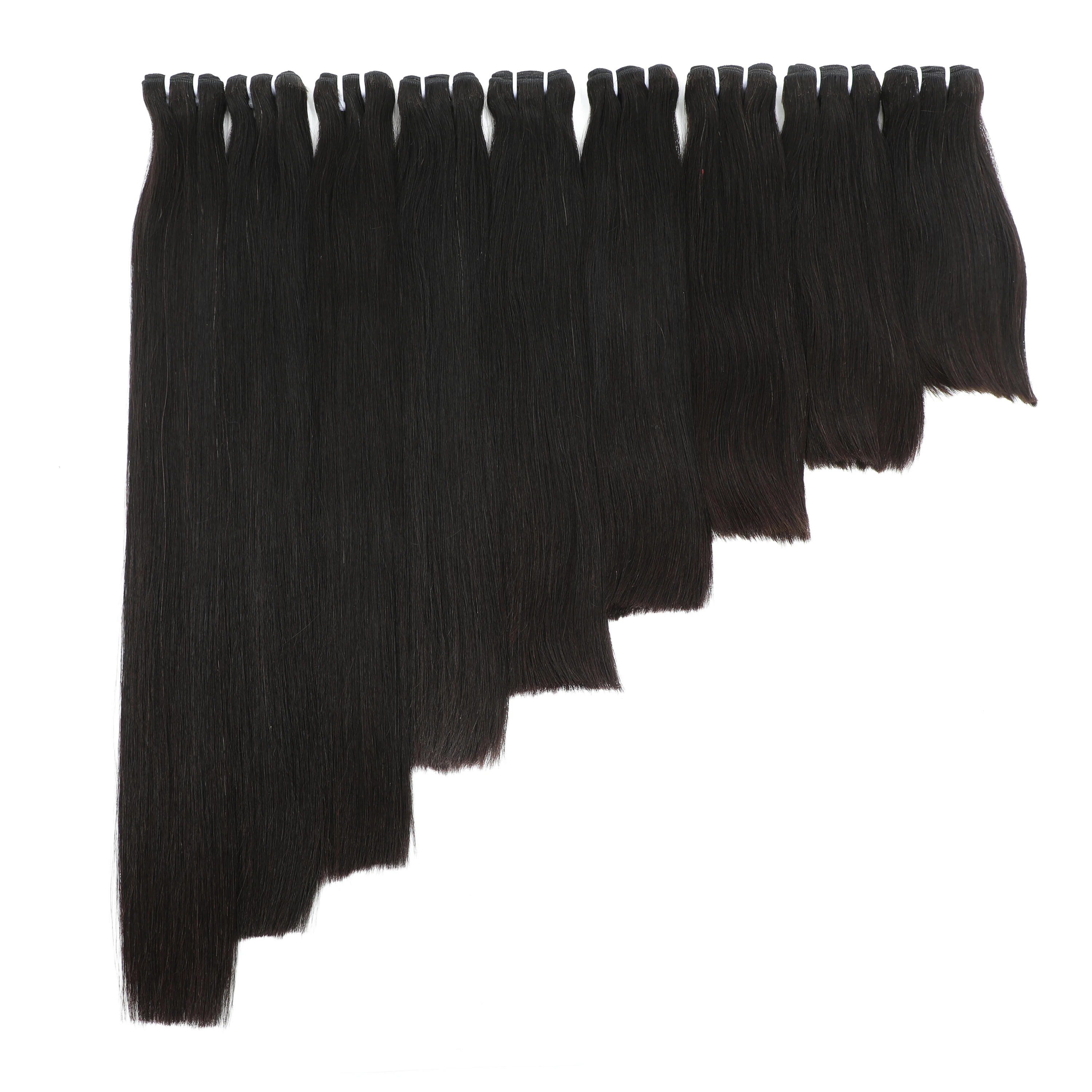 Vietnamese Super Double Drawn Bone Straight Human Hair Bundles 15A Grade Raw Hair Bundles Natural Color Virgin Extensions