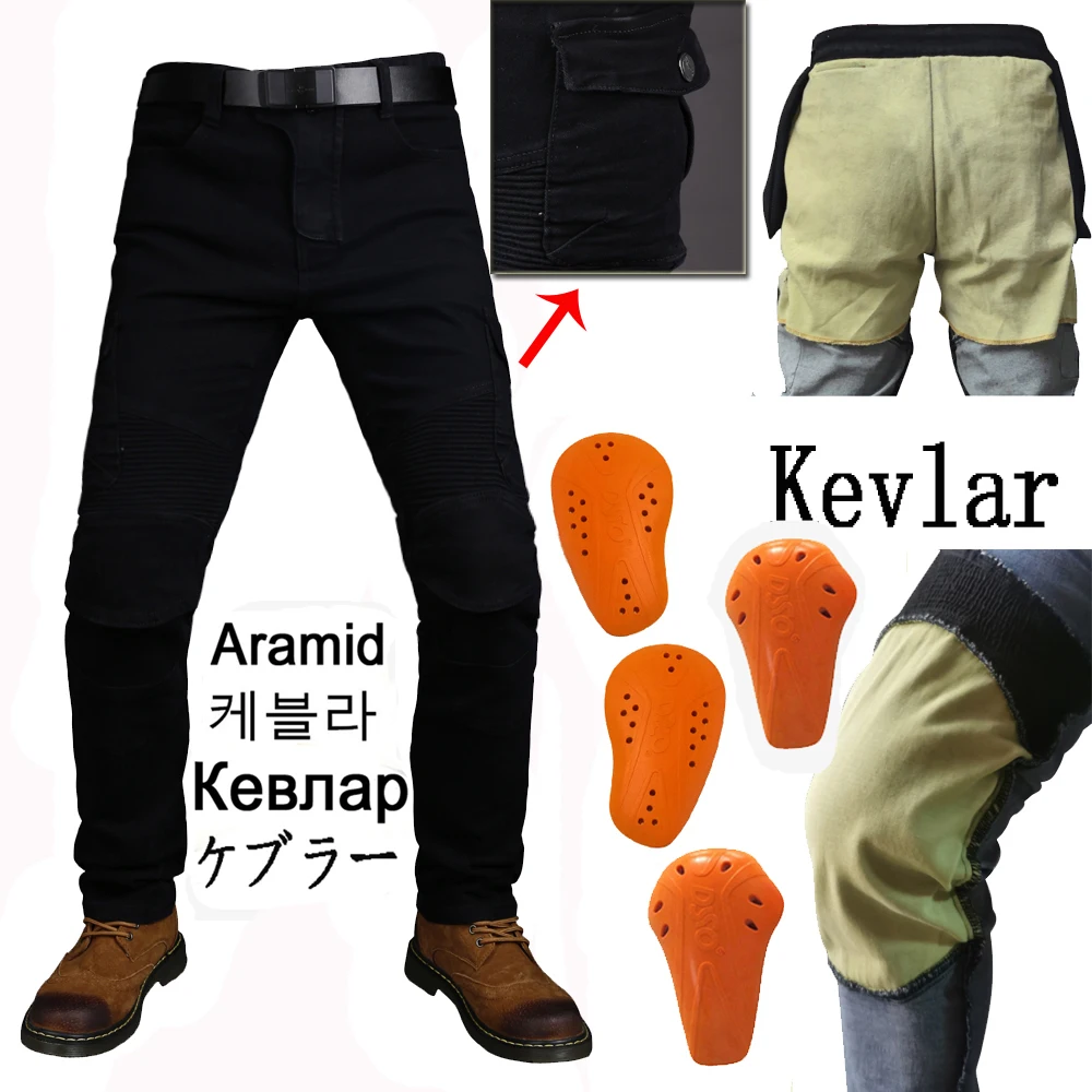

Motorcycle riding jeans spring,autumn Men Protection Racing Sports Aramid Motocross Protective Armor WF-06