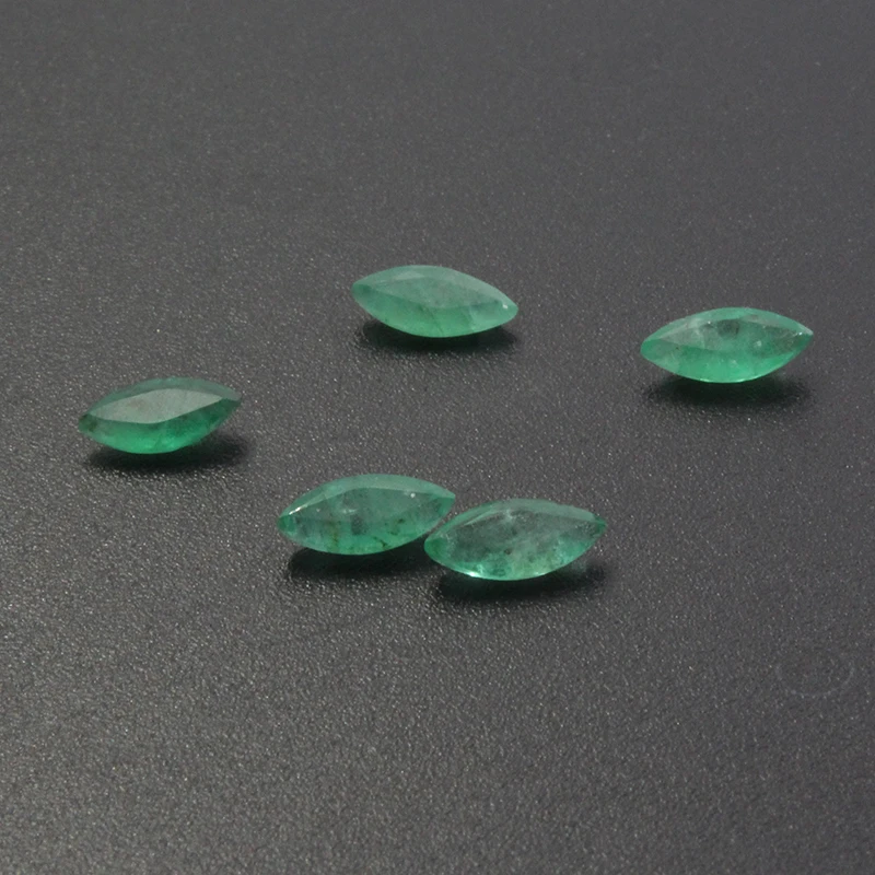 0.25ct Natural Emerald Loose Gemstone 3.5mm * 7mm Marquise Cut I Grade Emerald Loose Stone