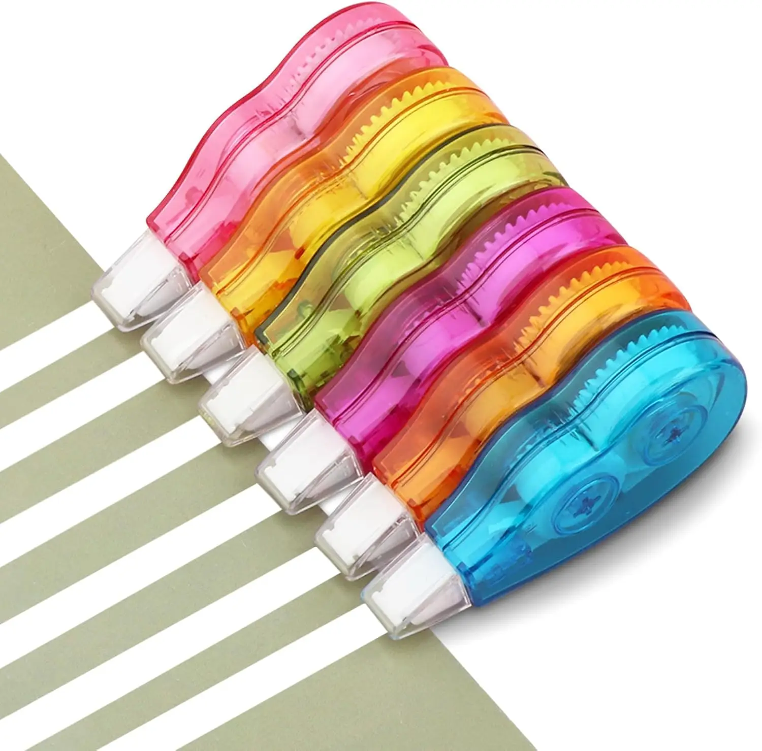 6PCS Tape Corrector Sweet Things for School Kawaii Stationery for School Ribbon Corrector Tape Putty