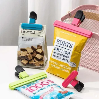 3PCS T-type Food Sealing Clip Snack Package Strong Sealing Clip Leak-proof Moisture-proof Plastic Bag Sealing Clip