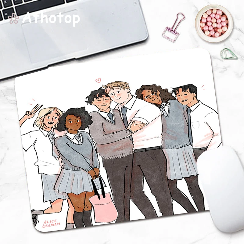 

Cute Gaming Mouse Pad Small Computer Gamer Keyboard Mouse Mat Heartstopper Desk Mousepad for PC Desk Pad 180x220 Kawaii