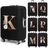 Travel Suitcase Protective Covers Thick Elastic Luggage Cover Protector for 18"-28"Baggage Travel Bag Case Gold Letter Printed 1
