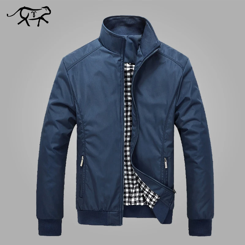 Jacket Men Spring Autumn Men's New Casual Jackets Regular Stand Collar Slim Fit Thin Coat Male Overcoats Wind Breaker Wholesale