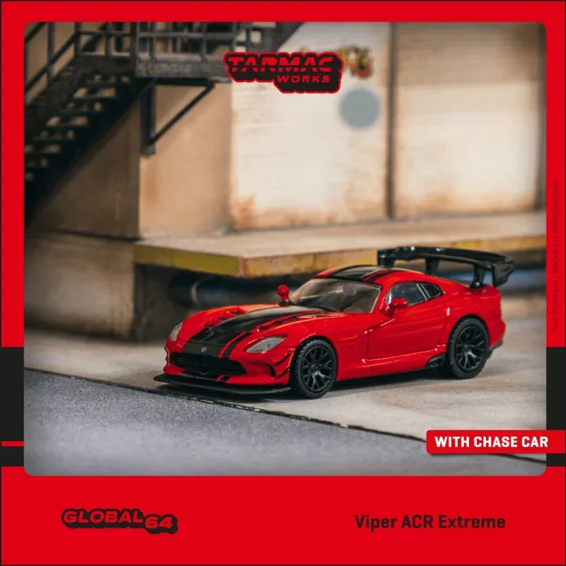 

TW 1/64 Viper ACR экстремально красная литая модель автомобиля миниатюрные игрушки Tarmac работает подарок