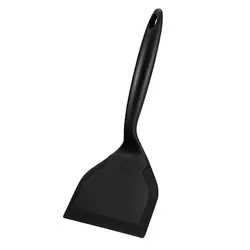 Silicone Non-Stick Flexible Kitchen Spatula and Scraper (Black)