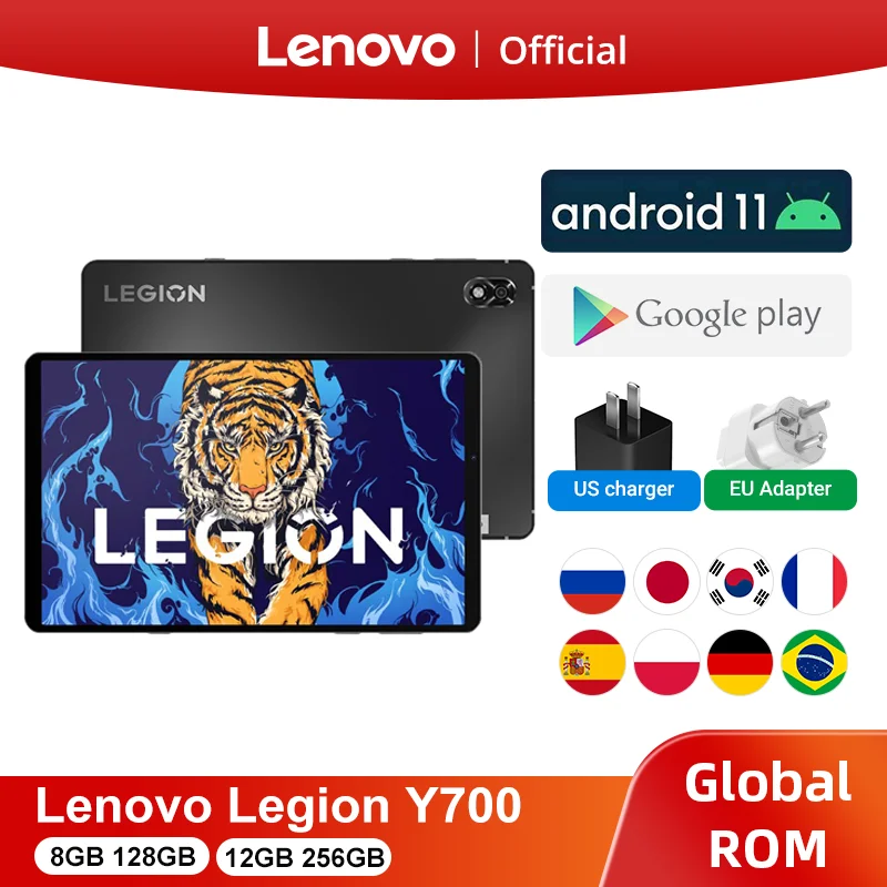 Global ROM Lenovo Legion Y700 Gaming Tablet 8.8 Inch 120Hz 2.5K Screen Snapdragon 870 Android 11 6550mAh Dual Linear Motor best writing tablet