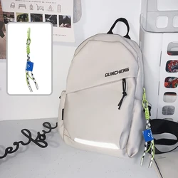 Unisex Lightweight Crossbody Chest Bag (White Strap Pendant)