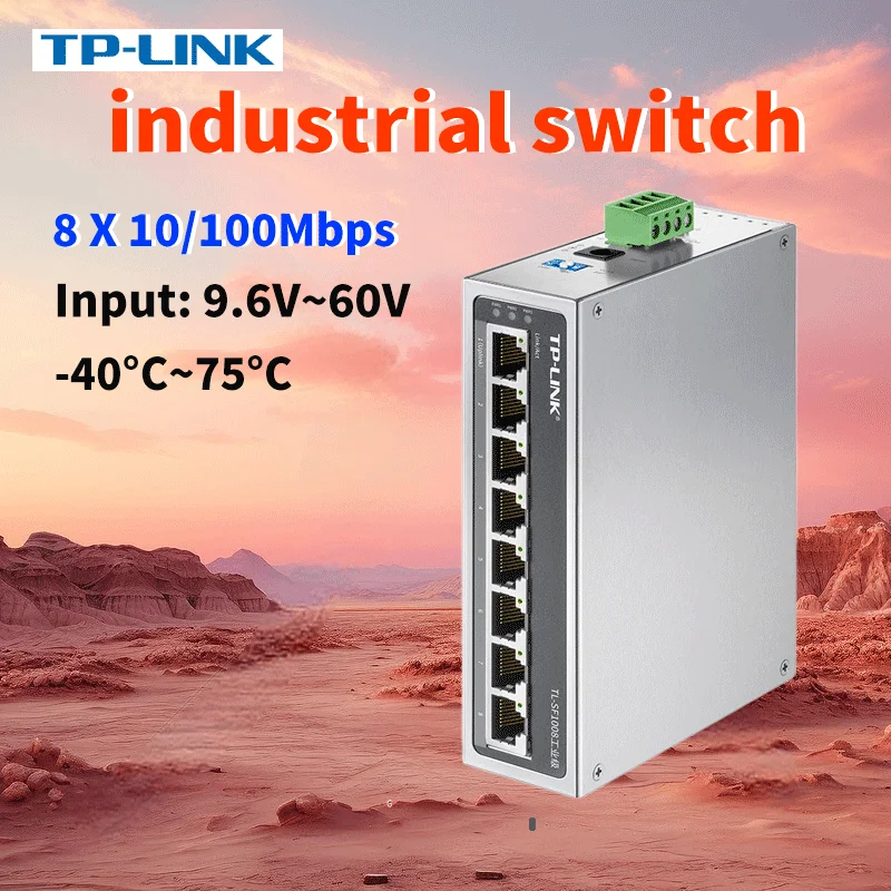 

TP-Link 10/100M Ethernet коммутатор, 8-портовый интернет-сетевой разветвитель TP TL-SF1008 DIN Inteligente Hub Rj45 Plug and Play