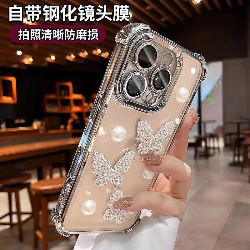 Elegant Bowknot Butterfly Electroplate Shockproof Phone Case
