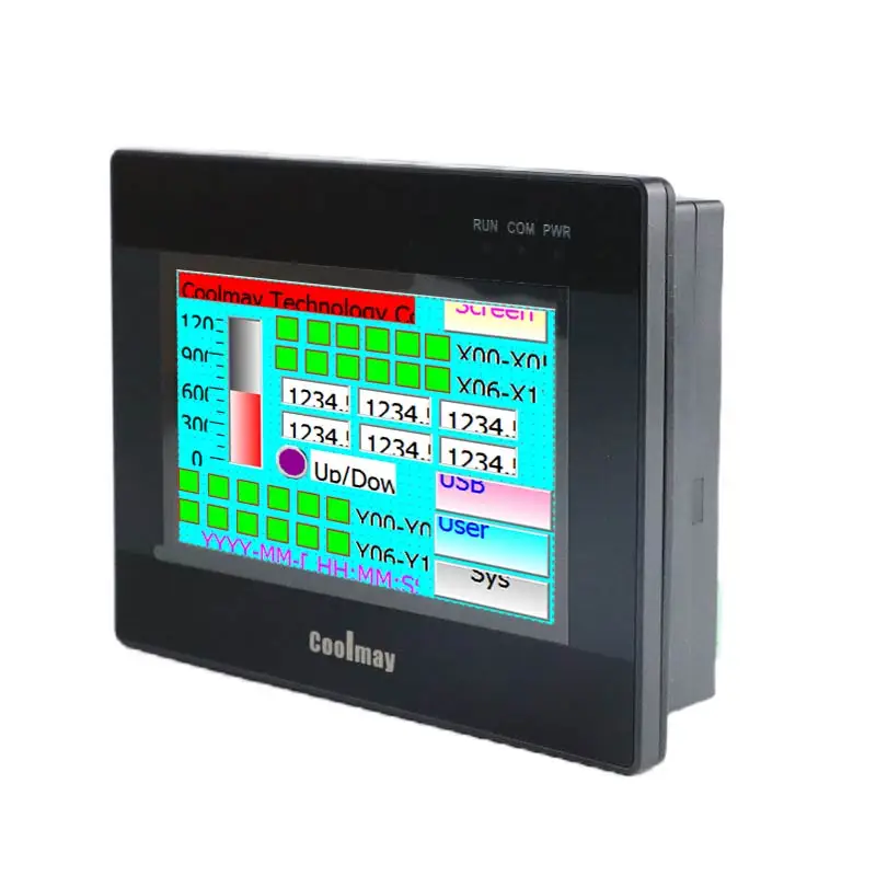 Coolmay 4.3 inch integrated HMI PLC all-in-one controller