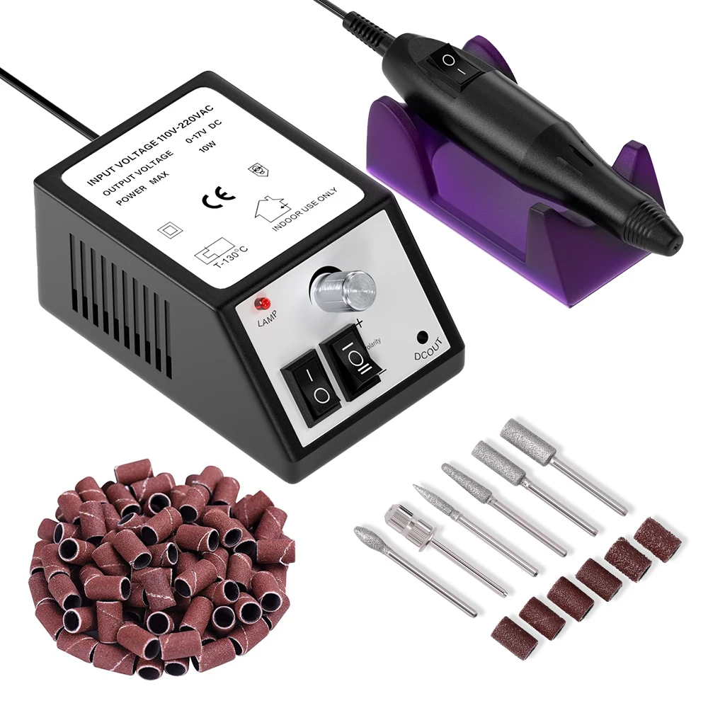 Electric Nail Drill LULAA 20000RPM Nail Drill Machine Electric Manicure Milling Cutter Kit For Gel Polish Professional Manicure Tool Salon Equipment