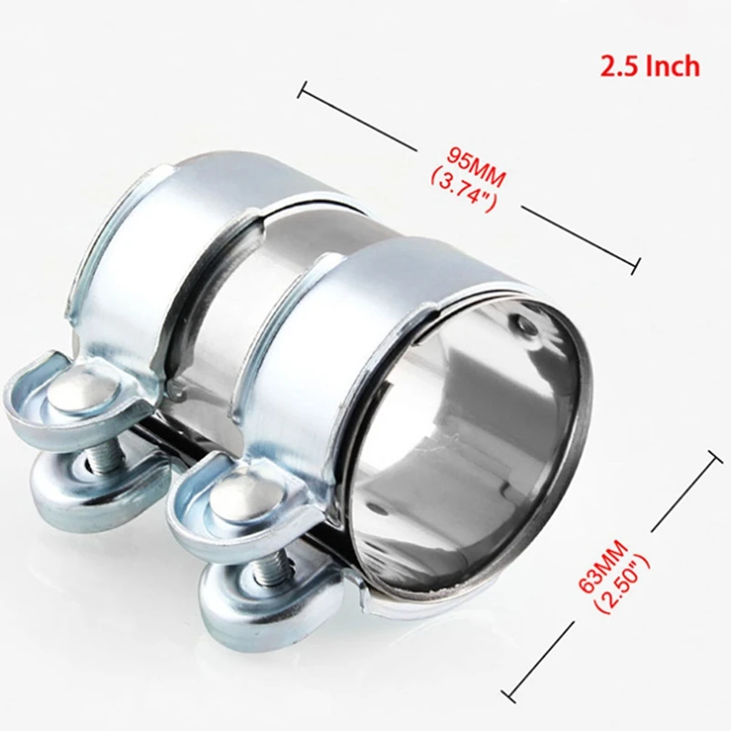 자동차 개조 자동차 부품 배기 파이프 조인트, 목공 슬리브 클램프 조인트, V 타입 벨트 클램프, 65mm