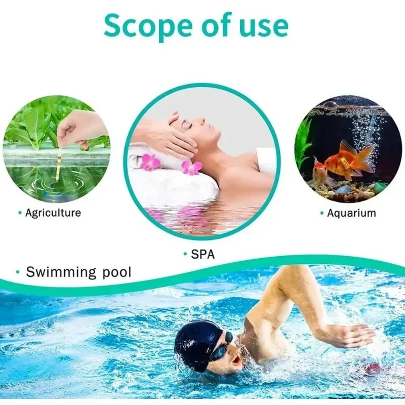 Drinking Water Test Kits Strip Home Water Quality Test Swimming Pool Spa Nitrate Nitrite PH Hardness 16 in 1