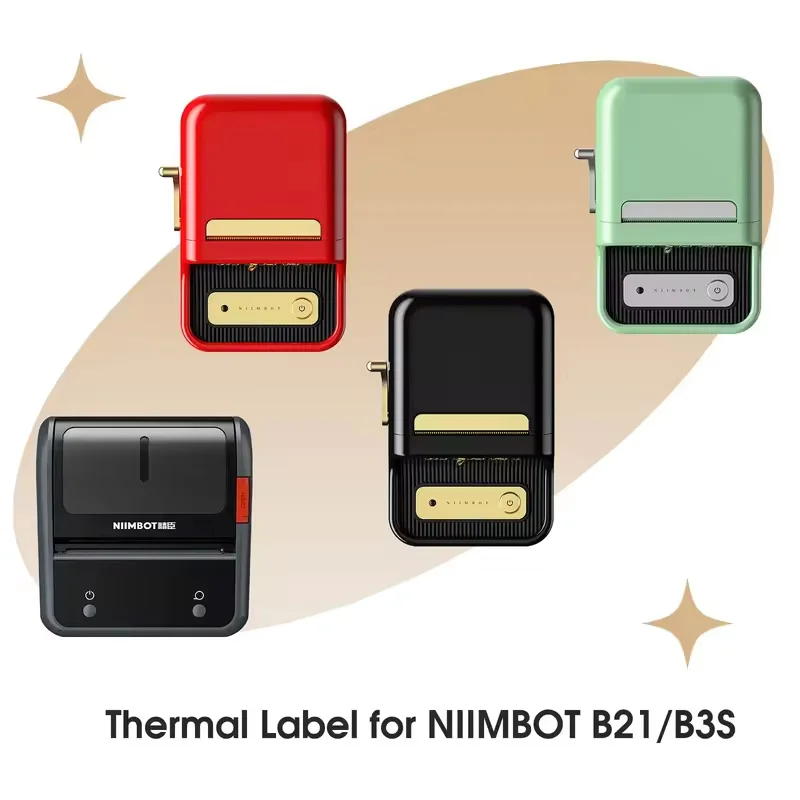 Label Stickers 5Roll Niimbot B21 B1 B3S Printer