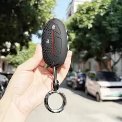 Premium Car Key Cover | Sleek and Durable Protection (2 3 BTN round set)