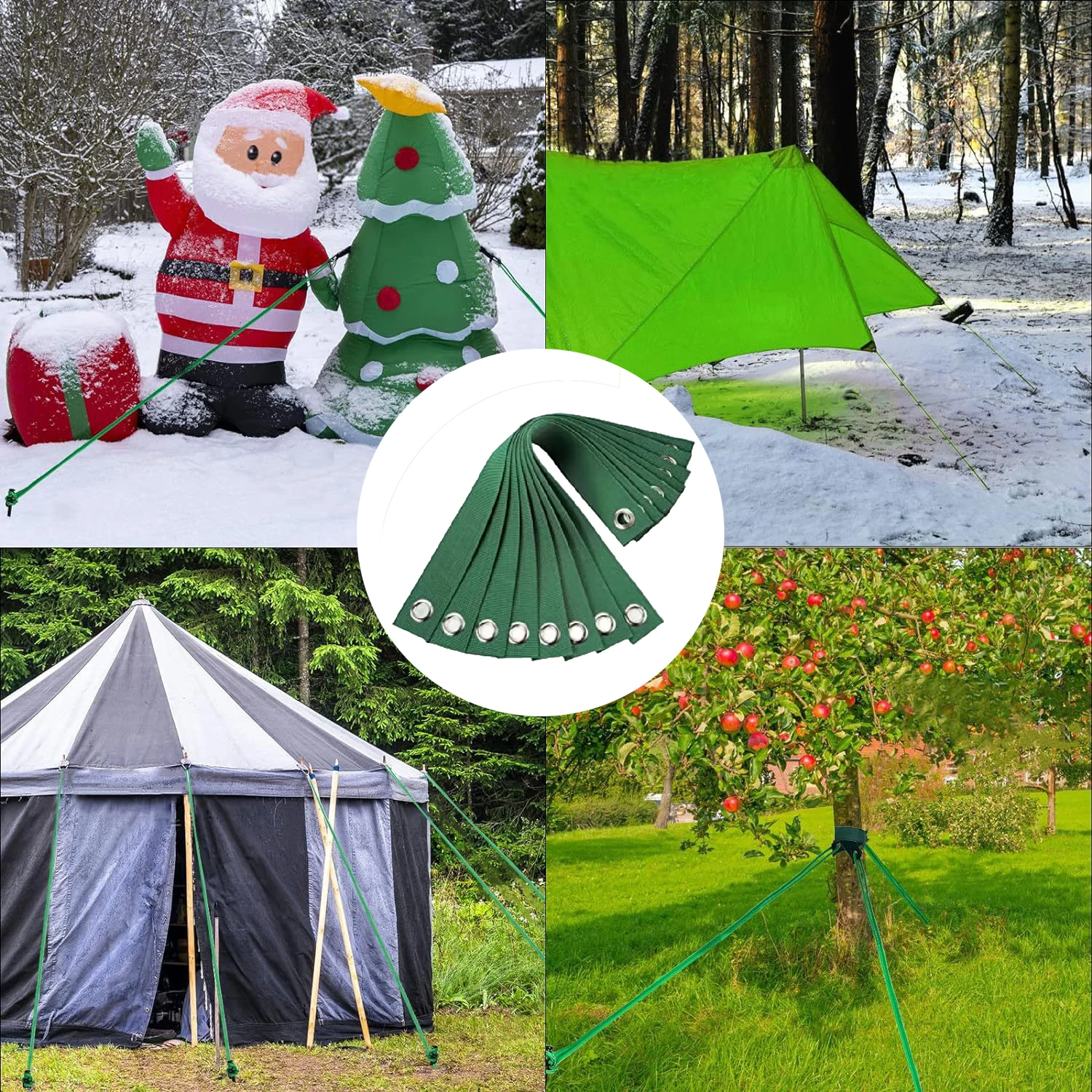 Windproof Tree Belt Anti-Hurricane Stereotyped Nylon Fixed Strap Newly Planted Branch Belt Tree Straightening Supporter 5 10pcs