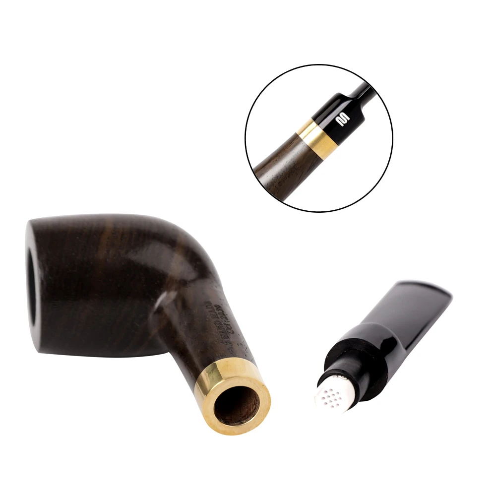 Tobacco Pipe Set Accessories 9MM Filter Solid Wood for Billiard with 10 Tools Kits