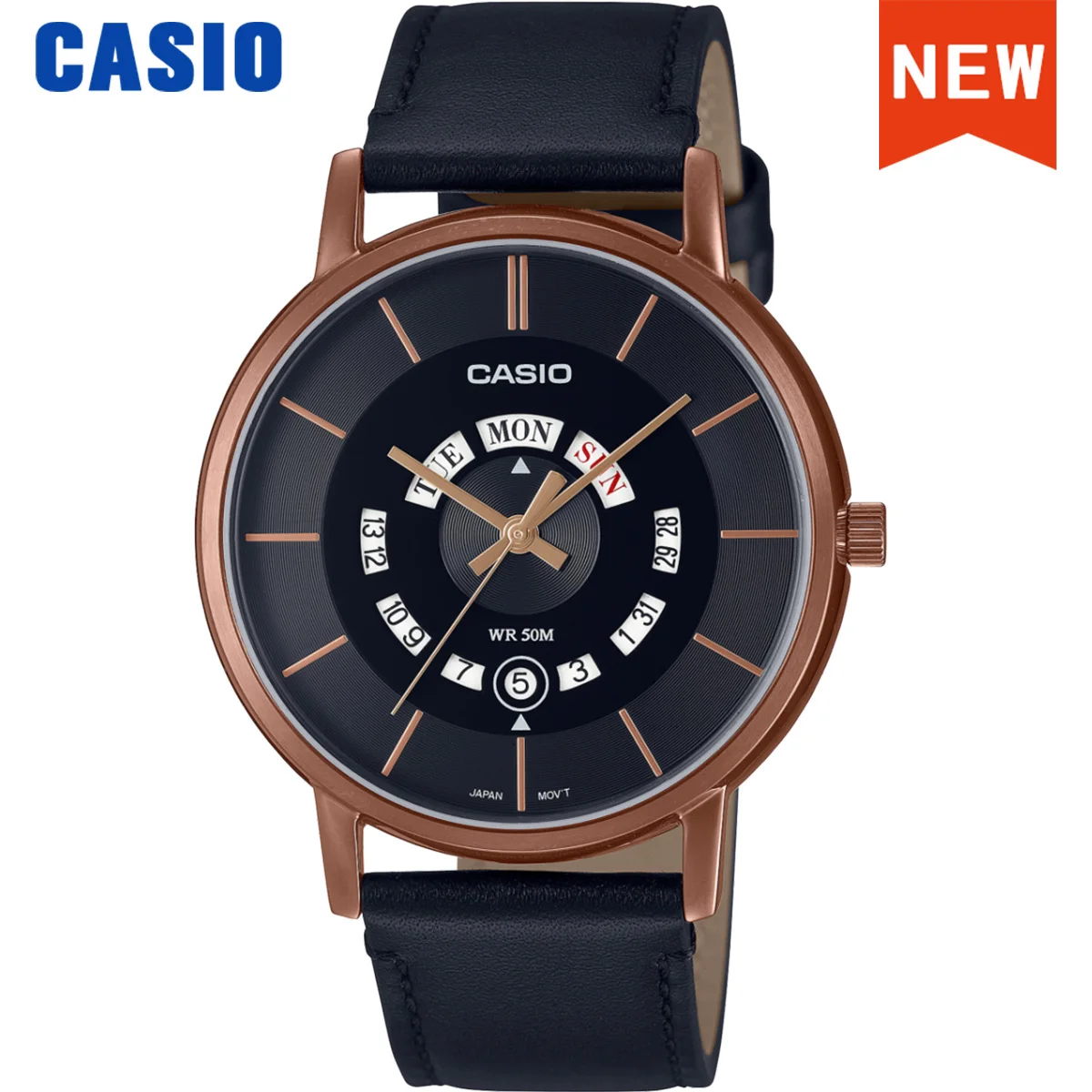 thumbnail image 1 of Reloj de lujo de marca superior para hombre, reloj de cuarzo informal, reloj malico, últimos estilos para la serie 2023 MTP-B135, 1 of 5