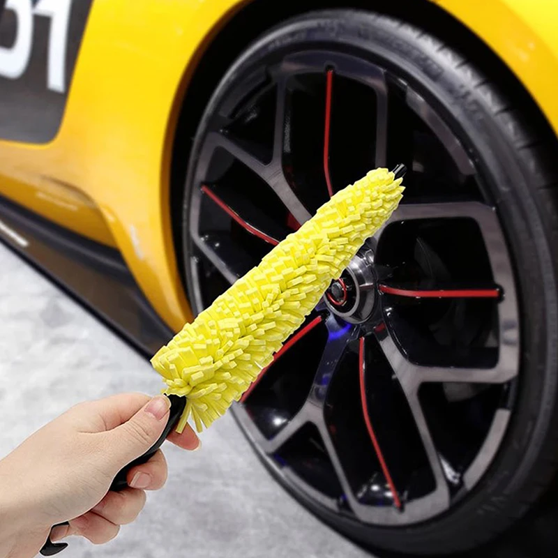 

1Pc Car Wheel Cleaner Brush Tire Rim Cleaning Tool Auto Scrub Washing Vehicle Washer Dust Cleaner Sponge Car Washer For Any Car