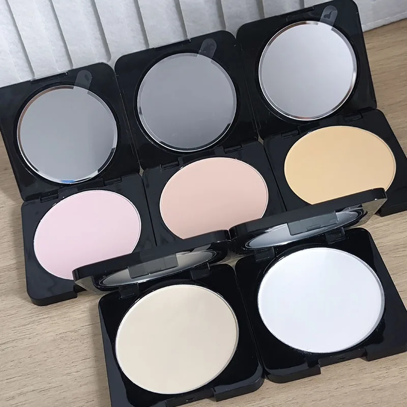 Polvere Compatta Viso 8 Colori per il Trucco, Controllo Olio, Fondotinta a Copertura Totale, Impermeabile e a Lunga Durata - immagine 4
