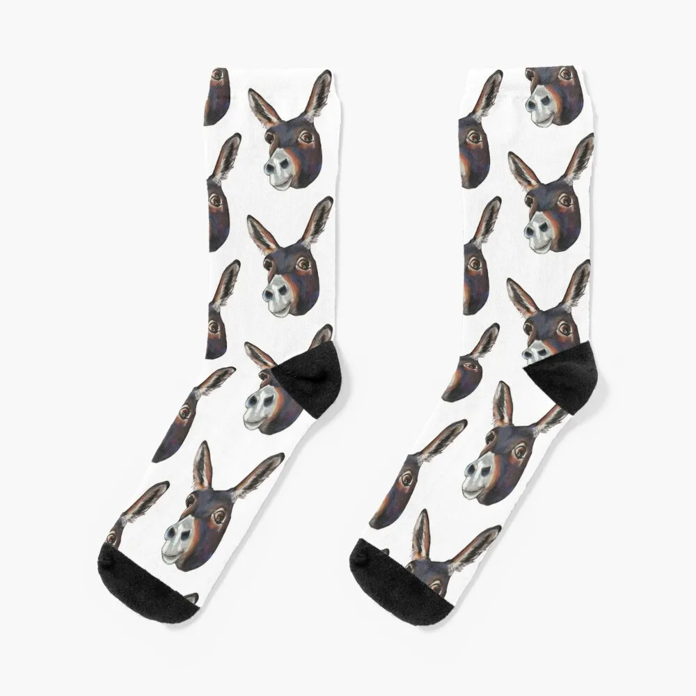 

Donkey Socks snow Christmas Non-slip Socks Men Women's