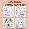 Adult Picture Book: Animal and Flower Coloring Book - 20 Pages of Cute Animals in Flower Fields 3