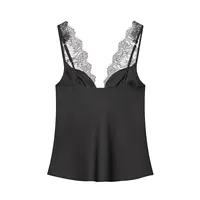 TFMLN Women Lace Splice Sexy Sling Sleeveless Tops 2026 New Fashion Deep V Neck Elegant Outfit Chic Street Casual Clothing - Image 3