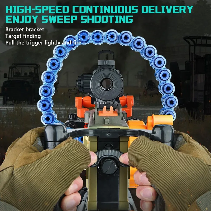 M2 Heavy Machine Gun Toy, Manual/electric Function, Simulation Soft Bullet Gun, Outdoor Shooting Toy 4