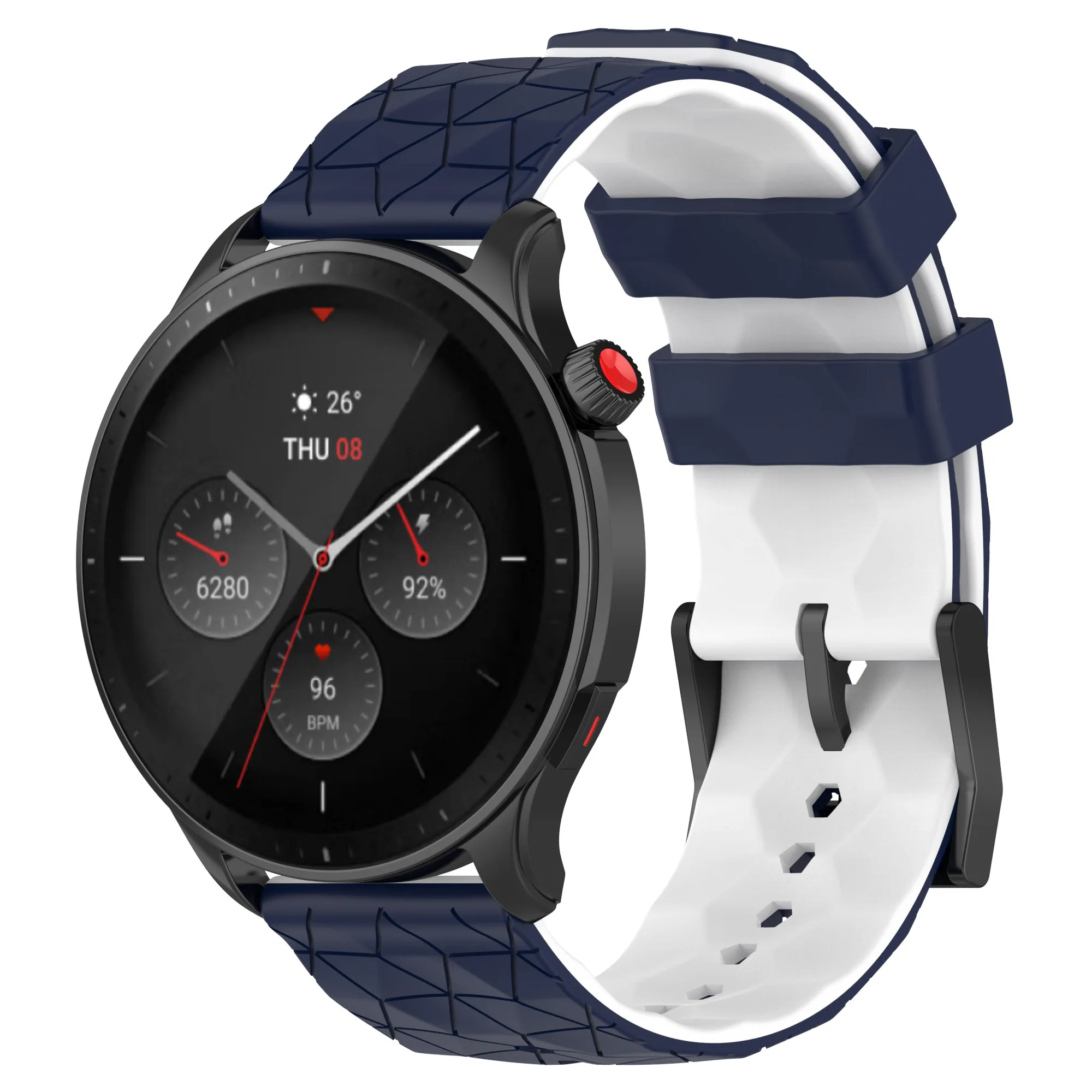 Silicone Sport Watchband – 20/22mm Replacement Strap