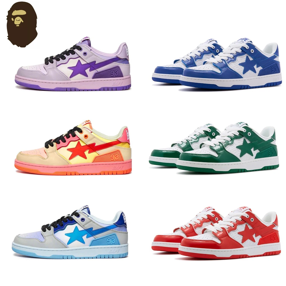 

A BATHING APE SK8 Sta Original Skateboarding Shoes Men Women Sports Sneakers Vibe BapeGoose Unisex Bapesta Outdoor Walking Shoes