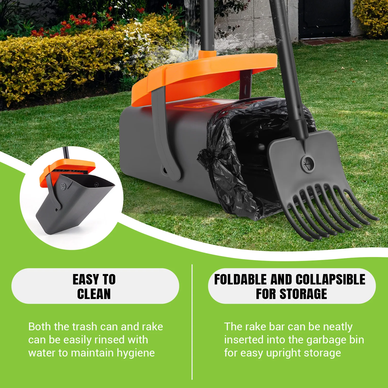 Adjustable Long Handled Pooper Scooper For Dogs And Cats With Bags_voghion.com
