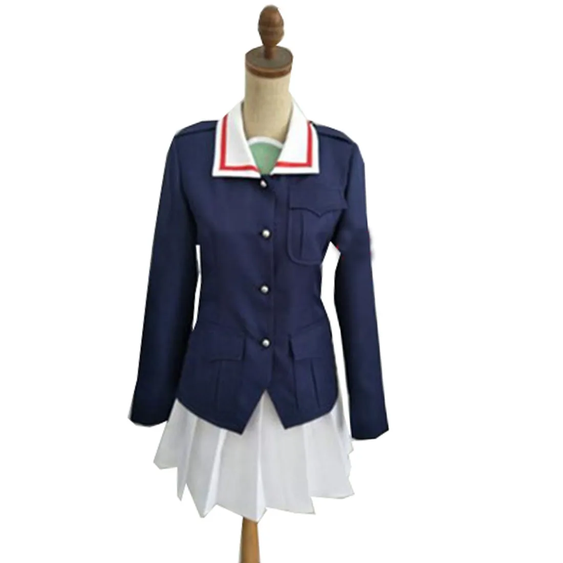 

2022 Girls und Panzer Yukari Akiyama Ooarai Sensha-do 2nd Anniversary Coat Cosplay Costume