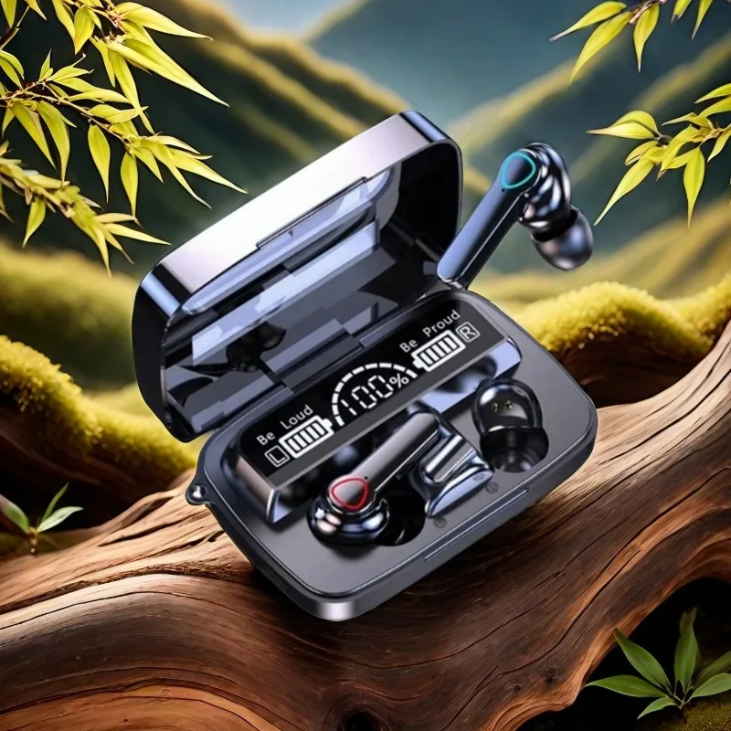 Wireless Bluetooth Headphones Touch Waterproof Digital Display
