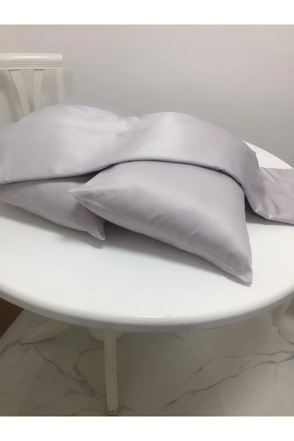 

Gray/Silver Dairie Cotton Skirt Bed Sheet & Pillow Case Set 3 Piece Double Set