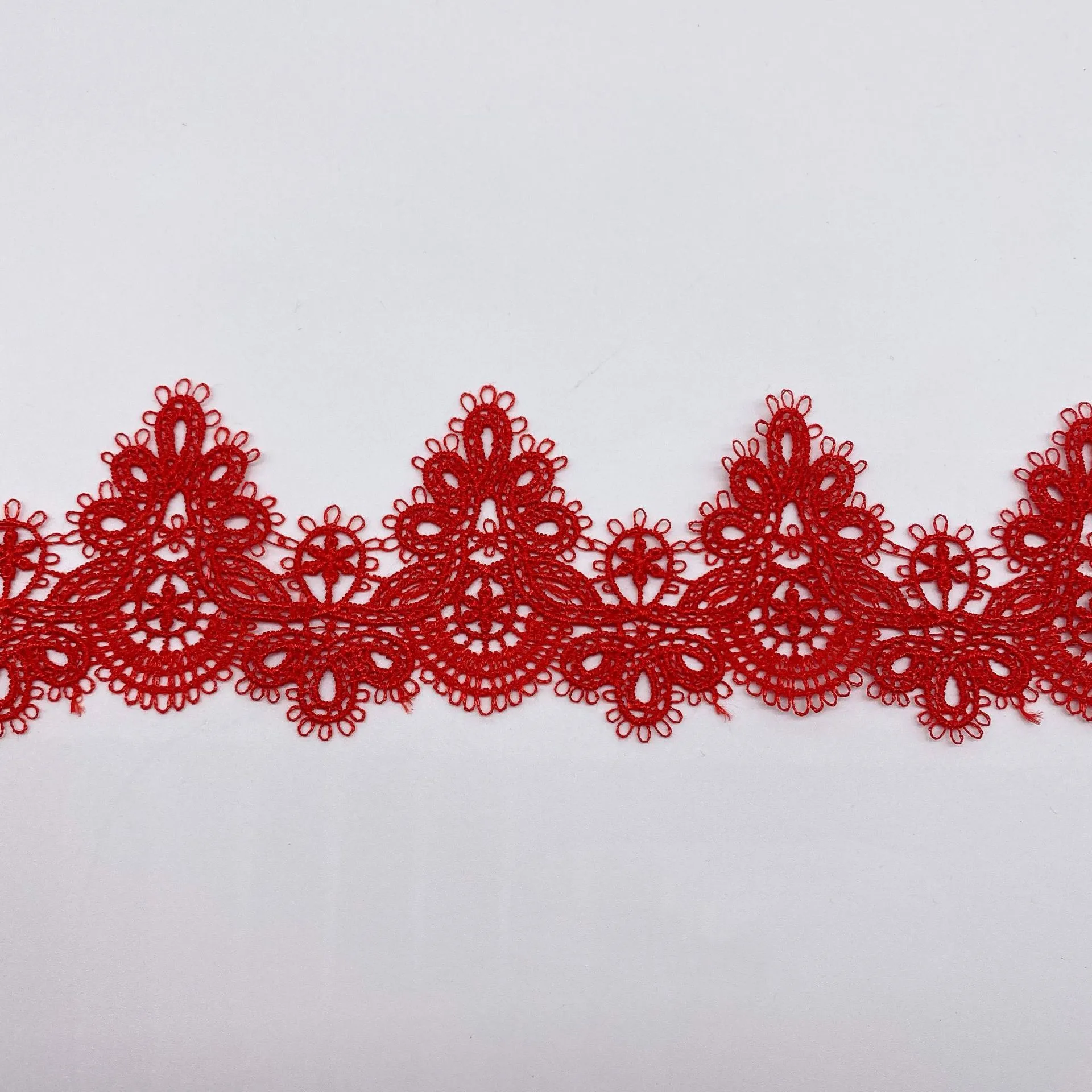 Ruban De Dentelle Brodé En Coton, Matériel Fait à La Main