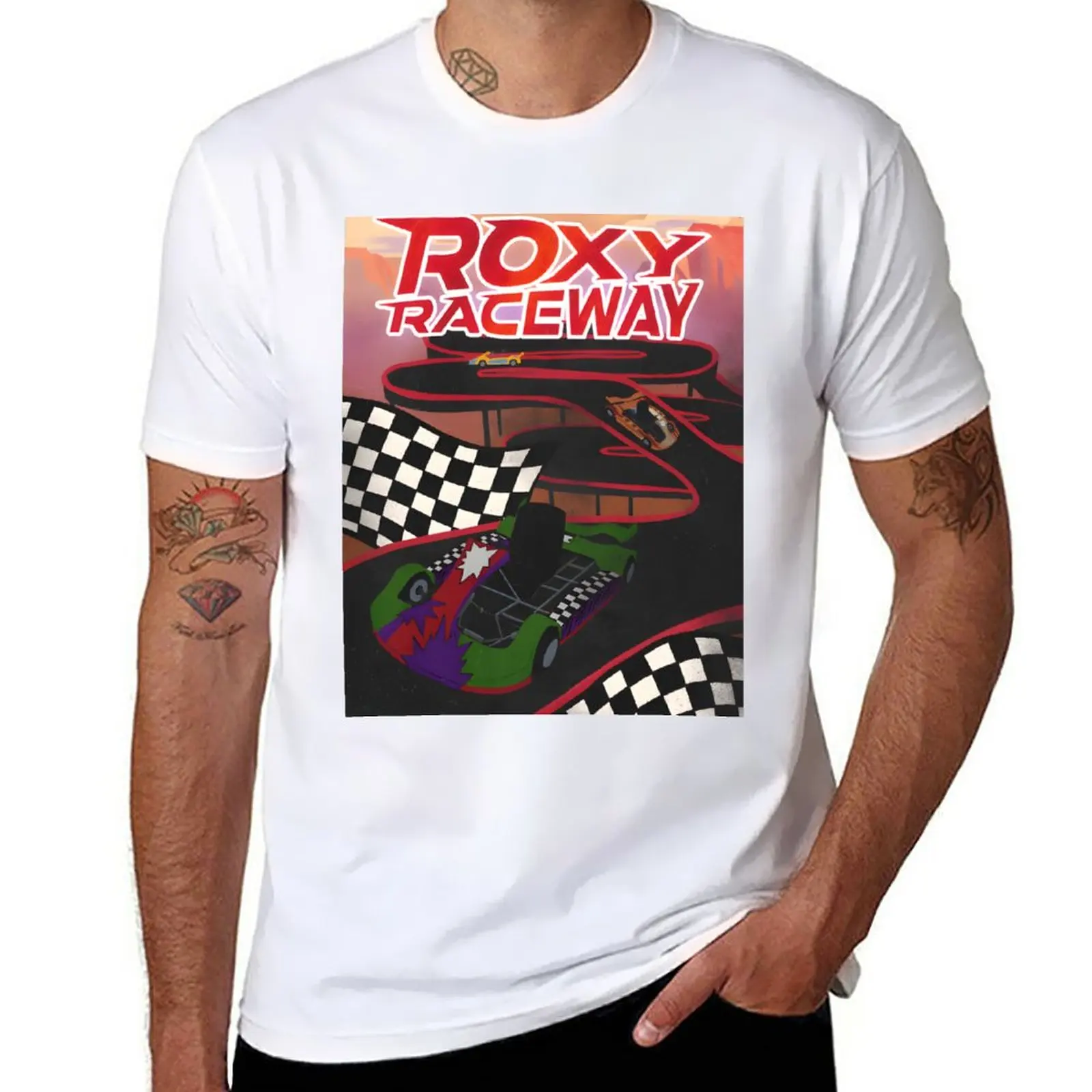 Nuova Maglietta Fnaf Roxy Raceway Vestiti Anime Vestiti Estivi Magliette Pesanti Per Uomo