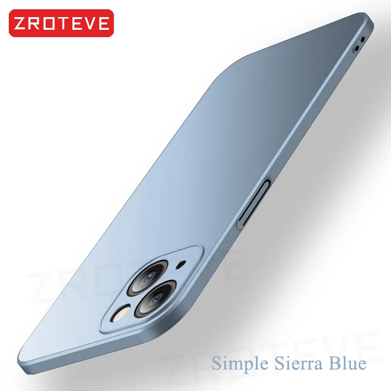 For iPhone13 Case ZROTEVE Luxury Slim Frosted Hard PC Cover For Apple iPhone 11 12 13 Pro Max iPhone11 iPhone12 Mini Phone Cases cute iphone 12 mini cases