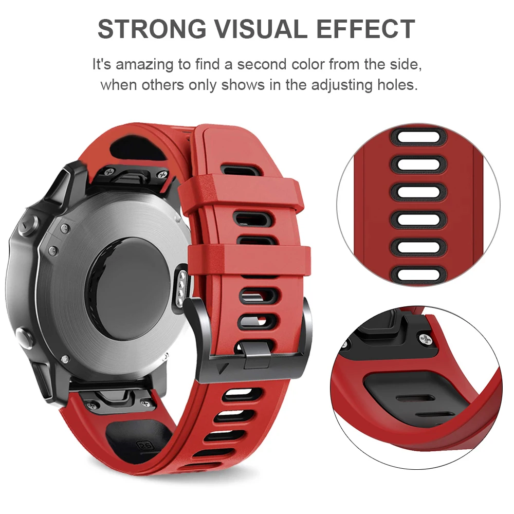 Ʈ Ǹ  ð Ʈ, ս 밨, Garmin Fenix 7 7X 6 6X Pro 5 5X Plus Epix Gen 2  ð , 26mm, 22mm