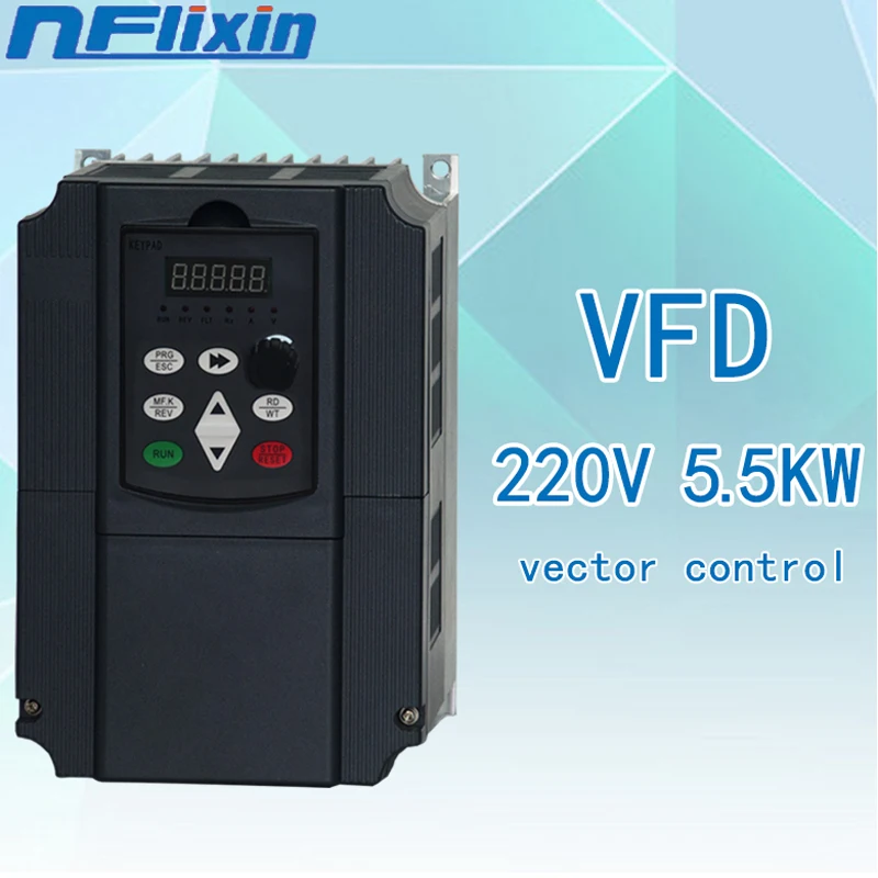 

Frequency Converter VFD ZW-CT1 Controller Inverter 1.5KW/2.2KW/4KW One-Way 220v Input and Three-Phase Output Motor Speed