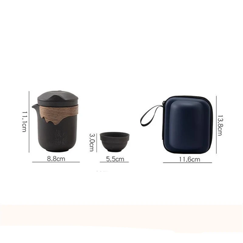 Matcha Tea Set Tea Cup Tea Ceremony Tools Travel Tea Set Chinese Purple Clay Sand Teaware Sets Outdoor Portable Tour Tea Cups kung fu Infuser Pot Best Gift