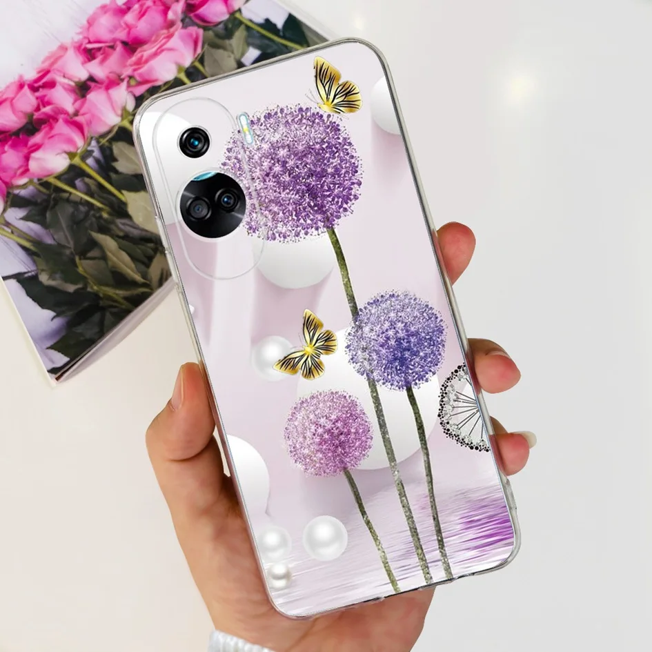 Stylish Pattern Soft Silicone Clear Back Cover