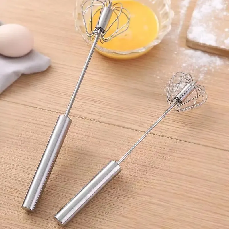 Egg Beater Semi Automatic Egg Beater Rotating Cream Egg Mixer Household Manual Beater Baking Tool Kitchen Tools