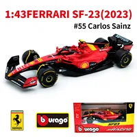 Bburago 1:43 Mercedes-AMG W14 W15 #44 #63 Racing Formula Car Static Simulation Diecast Alloy Model Car 2