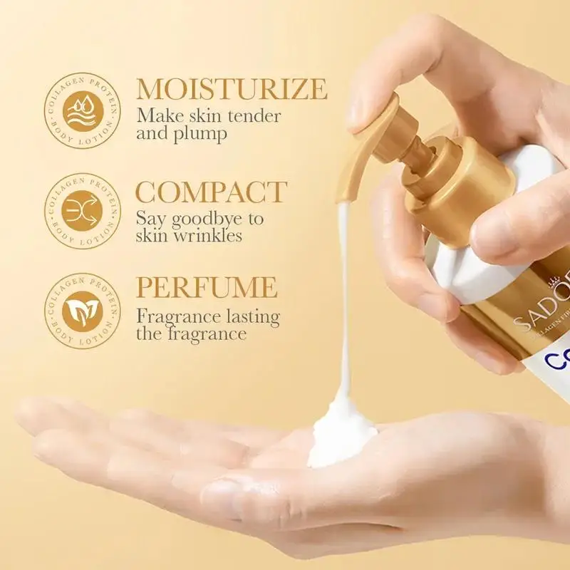 Collagen Milk Bleaching Face Body Cream Whitening Skin Moisturizing Lotion Lightening Care 6