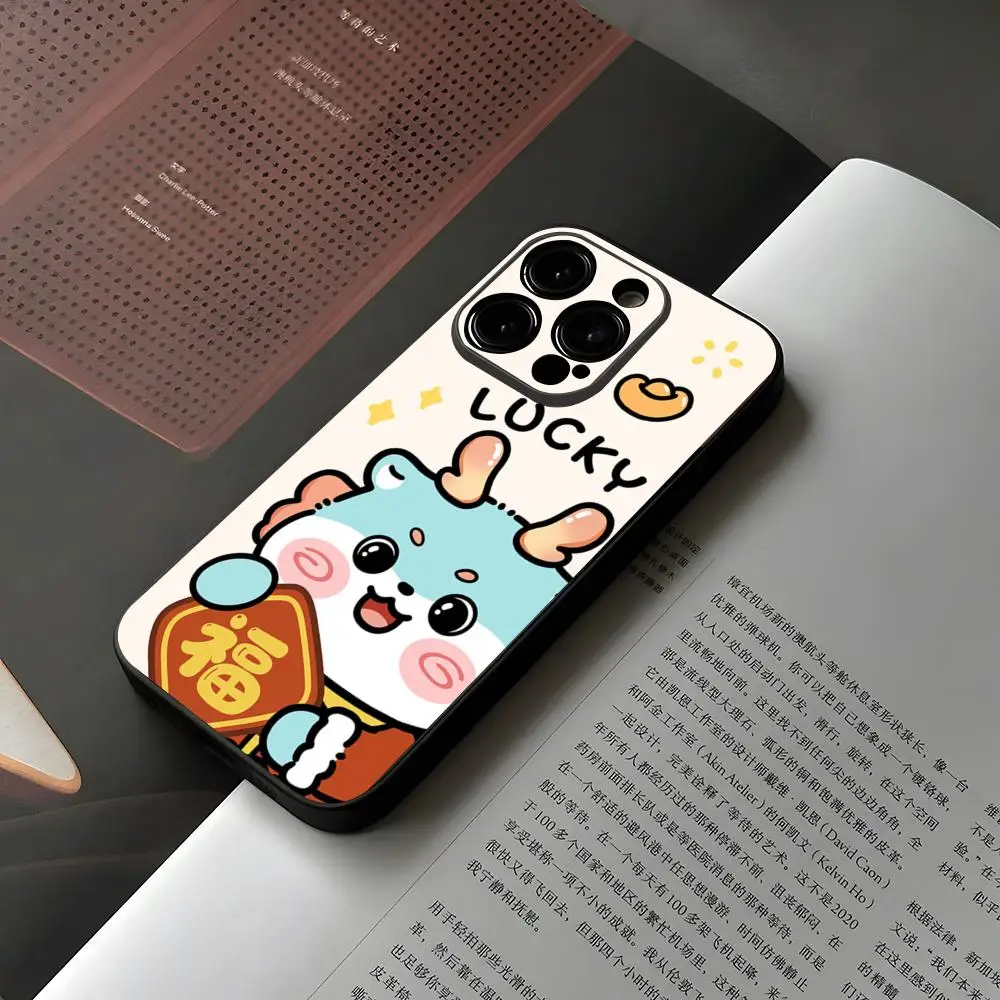 New Year 2024 Dragon Phone Case For Iphone 15 12 14 Se 2022 Pro Max 11 13 Xr X Xs Mini Plus Funda Shell Cover